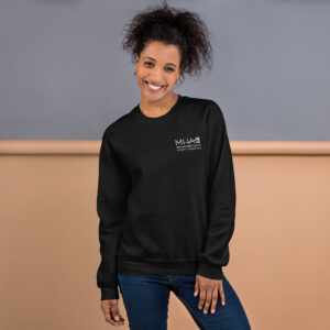 Unisex Crew Neck Sweatshirt Black Front 66e2051a66120.jpg