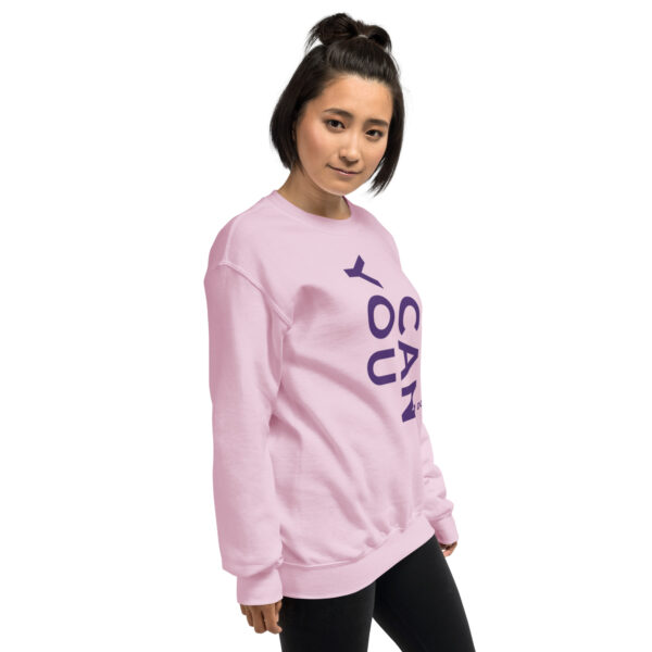 Unisex Crew Neck Sweatshirt Light Pink Right Front 66e2dff18dc9d.jpg