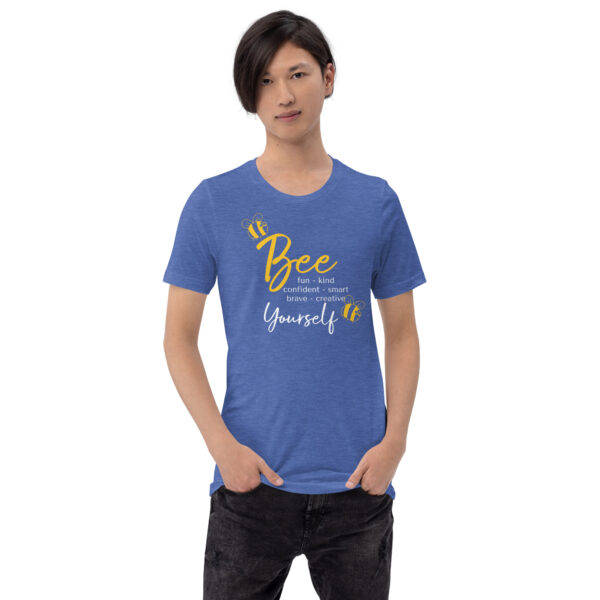 Unisex Staple T Shirt Heather True Royal Front 66e202ea99758.jpg