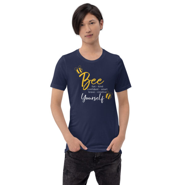 Unisex Staple T Shirt Navy Front 66e202ea45cd3.jpg